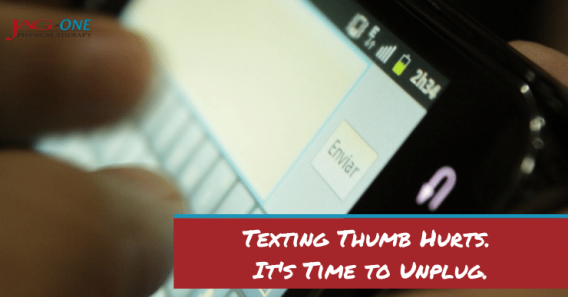 Texting Thumb Hurts. It's Time to Unplug.